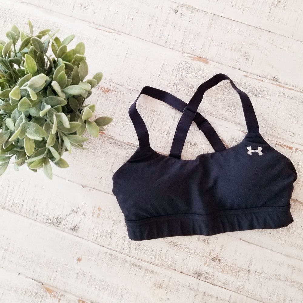 Under Armour Black Sports Bra with Crossback Straps